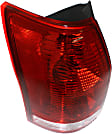 Driver Side Tail Light, without Bulb, Halogen, Clear and Red Lens