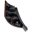 2003-2007 Saturn Ion - Passenger Side Tail Light, without Bulb, Halogen, Clear and Red Lens, Sedan