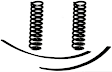182 Front Coil Springs, Set of 2