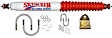 7110 Direct Fit Steering Stabilizer, Sold Individually
