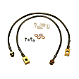 FBL88 Front Brake Line, Stainless Steel