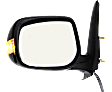 2012 Scion xB - Driver Side Mirror, Power Adjust, Non-Heated, Paintable, Manual Folding, In-housing Signal Light, No Blind Spot Feature, No Memory, No Puddle Light, No Auto-Dimming