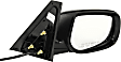 2008-2015 Scion xB - Passenger Side Mirror, Power, Manual Folding, Non-Heated, Paintable, In-housing Signal Light, No Memory, No Puddle Light, No Auto-Dimming, No Blind Spot Feature, Base Model