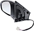 Driver Side Mirror, Power, Manual Folding, Non-Heated, Paintable, In-housing Signal Light, No Memory, No Puddle Light, No Auto-Dimming, No Blind Spot Feature, Base Model