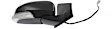 Passenger Side Mirror, Power, Manual Folding, Non-Heated, Paintable, In-housing Signal Light, No Memory, No Puddle Light, No Auto-Dimming, No Blind Spot Feature, Base Model