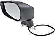 2013-2016 Scion FR-S - Driver Side Mirror, Power, Manual Folding, Heated, Textured Black, No Signal Light, No Memory, No Puddle Light, No Auto-Dimming, No Blind Spot Feature