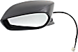 2013-2016 Scion FR-S - Driver Side Mirror, Power, Manual Folding, Heated, Textured Black, No Signal Light, No Memory, No Puddle Light, No Auto-Dimming, No Blind Spot Feature