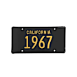 ACC-LP-67C Universal, 1967 California License Plate