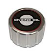 B-6766-A Oil Filler Cap - Satin, Aluminum, Direct Fit, Sold Individually