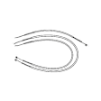 C5ZZ-18518-52-K Direct Fit HVAC Heater Control Cable, 3 Pieces