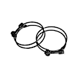 C5ZZ-8287 Fuel Hose Clamp - Direct Fit, Pair