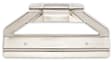 C6TZ-13585-S License Plate Frame - Stainless Steel, Direct Fit, Sold Individually