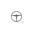 C6ZZ-3600-PR Steering Wheel - Ivory, Direct Fit, Sold Individually