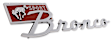 C7TZ-16098-A Emblem - Red, Fender, Direct Fit, Sold Individually