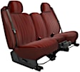K020-1K-1RBY Front Row Seat Cover, Burgundy, Made of Velour, Solid Design, Low Back Bucket Plush Regal Series