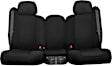 2016 Toyota Highlander - Front Row Seat Cover, Airbags And Headrest And Pocket Openings Std., Black Insert With Black Sides, Made of Neoprene, Solid Design, Low Back Bucket