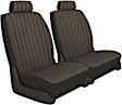 K020-6K-0TCH Front Row Seat Cover, Charcoal, Made of Tweed, Solid Design, Low Back Bucket Duramax Tweed Series