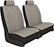 K020-6K-0TGY Front Row Seat Cover, Gray, Made of Tweed, Solid Design, Low Back Bucket Duramax Tweed Series
