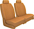 K020-6K-0TTN Front Row Seat Cover, Tan, Made of Tweed, Solid Design, Low Back Bucket Duramax Tweed Series