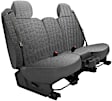 K020-7E-1LSV Front Row Seat Cover, Silver, Made of Velour, Solid Design, Low Back Bucket Scottsdale Series