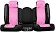 K020-7E-1ZPB Front Row Seat Cover, Pink Insert With Black Sides, Made of Neosupreme, Solid Design, Low Back Bucket Neosupreme Series