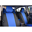 K020-A5-0ZBB Front Row Seat Cover, Blue Insert With Black Sides, Made of Neosupreme, Solid Design, Low Back Bucket Neosupreme Series