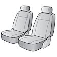 K020-C3-0LTS Front Row Seat Cover, Toast, Made of Velour, Solid Design, Low Back Bucket Scottsdale Series