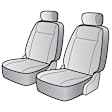 K020-C4-1ZTB Front Row Seat Cover, Tan Insert With Black Sides, Made of Neosupreme, Solid Design, Low Back Bucket Neosupreme Series