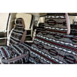 K020-D2-11STP Front Row Seat Cover, Taupe, Made of Tweed, Southwest Design, Low Back Bucket Southwest Sierra Series