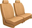 K020-D2-12TTS Front Row Seat Cover, Toast, Made of Tweed, Solid Design, Low Back Bucket Duramax Tweed Series