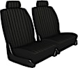 K020-D2-13TBK Front Row Seat Cover, Black, Made of Tweed, Solid Design, Low Back Bucket Duramax Tweed Series