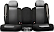 K020-E7-0ZCB Front Row Seat Cover, Charcoal Insert With Black Sides, Made of Neosupreme, Solid Design, Low Back Bucket Neosupreme Series