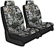 K020-G5-2ASW Front Row Seat Cover, Snow, Made of Neoprene, Superflauge Design, Low Back Bucket Camo Series