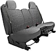 K020-L7-2LSV Front Row Seat Cover, Silver, Made of Velour, Solid Design, Low Back Bucket Scottsdale Series