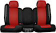 K020-P7-0URC Front Row Seat Cover, Red Insert With Black Sides, Made of Neoprene, Solid Design, Low Back Bucket Genuine Neoprene Series