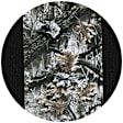 K020-Q6-16KSW Front Row Seat Cover, Snow Insert With Black Sides, Made of Neoprene, Superflauge/Solid Design, Low Back Bucket Camo Series
