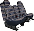 K020-Q6-2SDB Front Row Seat Cover, Dark Blue, Made of Tweed, Southwest Design, Low Back Bucket Southwest Sierra Series