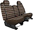 K020-Q6-3STP Front Row Seat Cover, Taupe, Made of Tweed, Southwest Design, Low Back Bucket Southwest Sierra Series