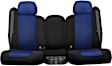 K020-Q6-4UBB Front Row Seat Cover, Black Insert With Black Sides, Made of Neoprene, Solid Design, Low Back Bucket Genuine Neoprene Series