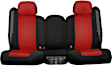K020-R3-0URC Front Row Seat Cover, Red Insert With Black Sides, Made of Neoprene, Solid Design, Low Back Bucket Genuine Neoprene Series