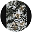 K020-R3-1KSW Front Row Seat Cover, Snow Insert With Black Sides, Made of Neoprene, Superflauge/Solid Design, Low Back Bucket Camo Series
