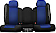 K020-R9-1ZBB Front Row Seat Cover, Blue Insert With Black Sides, Made of Neosupreme, Solid Design, Low Back Bucket Neosupreme Series