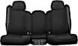 2014 Jeep Patriot - Front Row Seat Cover, With Fold-Flat Passenger Backrest, Without Optional Seat Airbags, Black Insert With Black Sides, Made of Neosupreme, Solid Design, Low Back Bucket