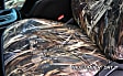 2017 Ford Explorer - Front Row Seat Cover, With Front Bucket Seat, Standard Low Back Bucket, Airbag & Headrest & Pocket Openings Std., Camouflage, Made of Neoprene, Superflauge/Solid Design