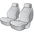 K022-28-0MCH Front Row Seat Cover, Charcoal, Made of Velour, Solid Design, Low Back Bucket Madera Series