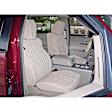 2014 Jeep Grand Cherokee - Front Row Seat Cover, With Fold-Flat Passenger Backrest, Sandstone, Made of Velour, Solid Design, Low Back Bucket