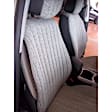2016 Ram 1500 - Front Row Seat Cover, With Seat Airbags, Laramie And Sport Models Only, Recessed Headrests, Gray, Made of Tweed, Solid Design, Low Back Bucket