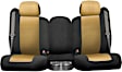 K023-42-1ZTB Front Row Seat Cover, Tan Insert With Black Sides, Made of Neosupreme, Solid Design, Low Back Bucket Neosupreme Series