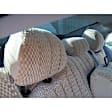 K025-11-1LSN Front Row Seat Cover, Sandstone, Made of Velour, Solid Design, Low Back Bucket Scottsdale Series