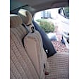 K025-11-1LSN Front Row Seat Cover, Sandstone, Made of Velour, Solid Design, Low Back Bucket Scottsdale Series